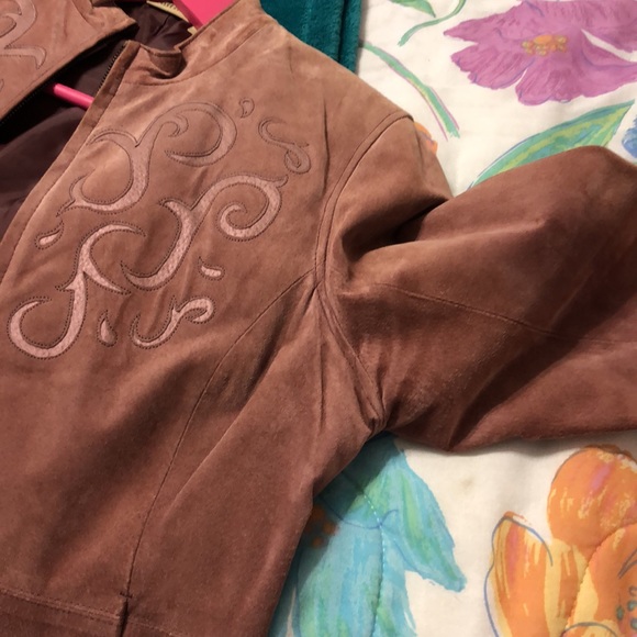 Ruff Hewn mauve suede jacket size L. No rips, no flaws - Picture 12 of 12